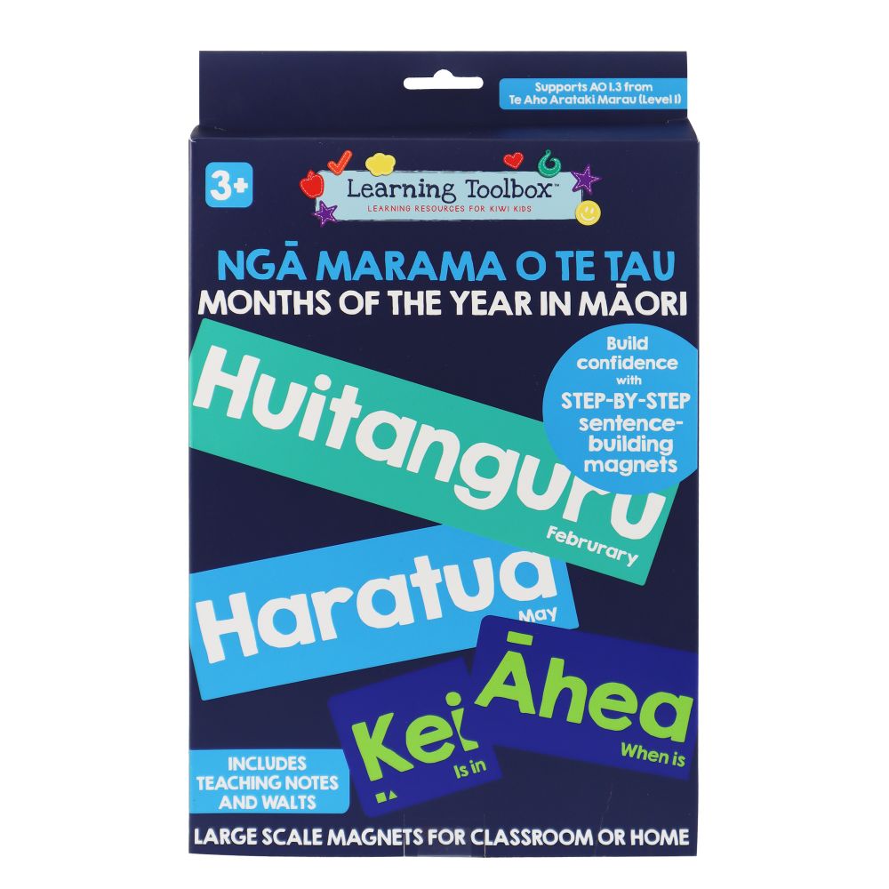 Magnetic Months in Te Reo Māori (23 Pieces)