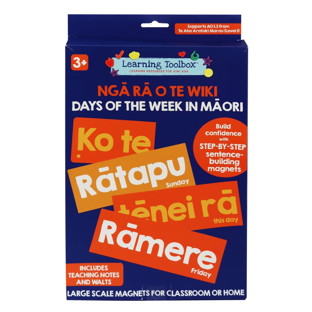 Magnetic Days of the Week in Te Reo Māori (21 Pieces)