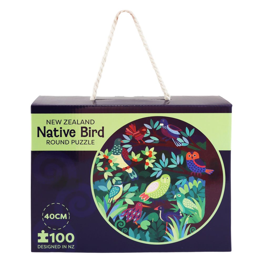 NZ Birds & Flora Round Puzzle - 100 Pieces