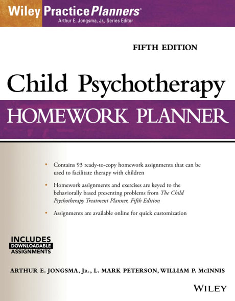 Child Psychotherapy Homework Planner