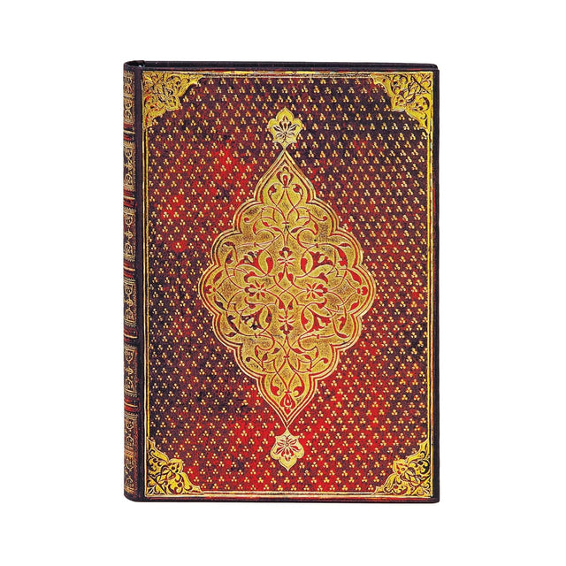 Golden Trefoil Midi Unlined Hardcover Journal (Elastic Band Closure)