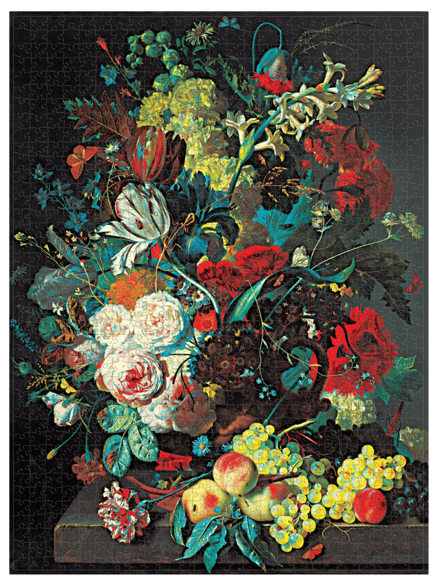 Van Huysum Still Life Burst Jigsaw Puzzle - 1000 Piece
