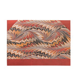 Rubedo (Cockerell Marbled Paper) Document Folder (Wrap Closure)