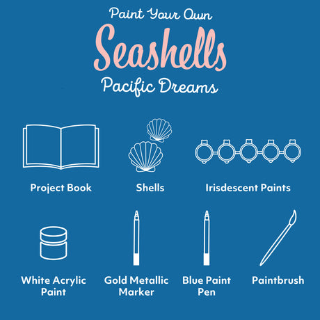 Craft Maker Deluxe Paint Your Own Seashells Pacific Dreams