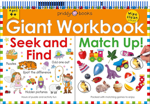 Giant Wipe Clean Workbook: Seek & Find / Match It!