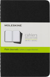 Moleskine Plain Cahier - Black Cover (3 Set)