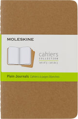 Moleskine Plain Cahier - Kraft Cover (3 Set)