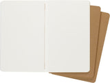 Moleskine Plain Cahier L - Kraft Cover (3 Set)
