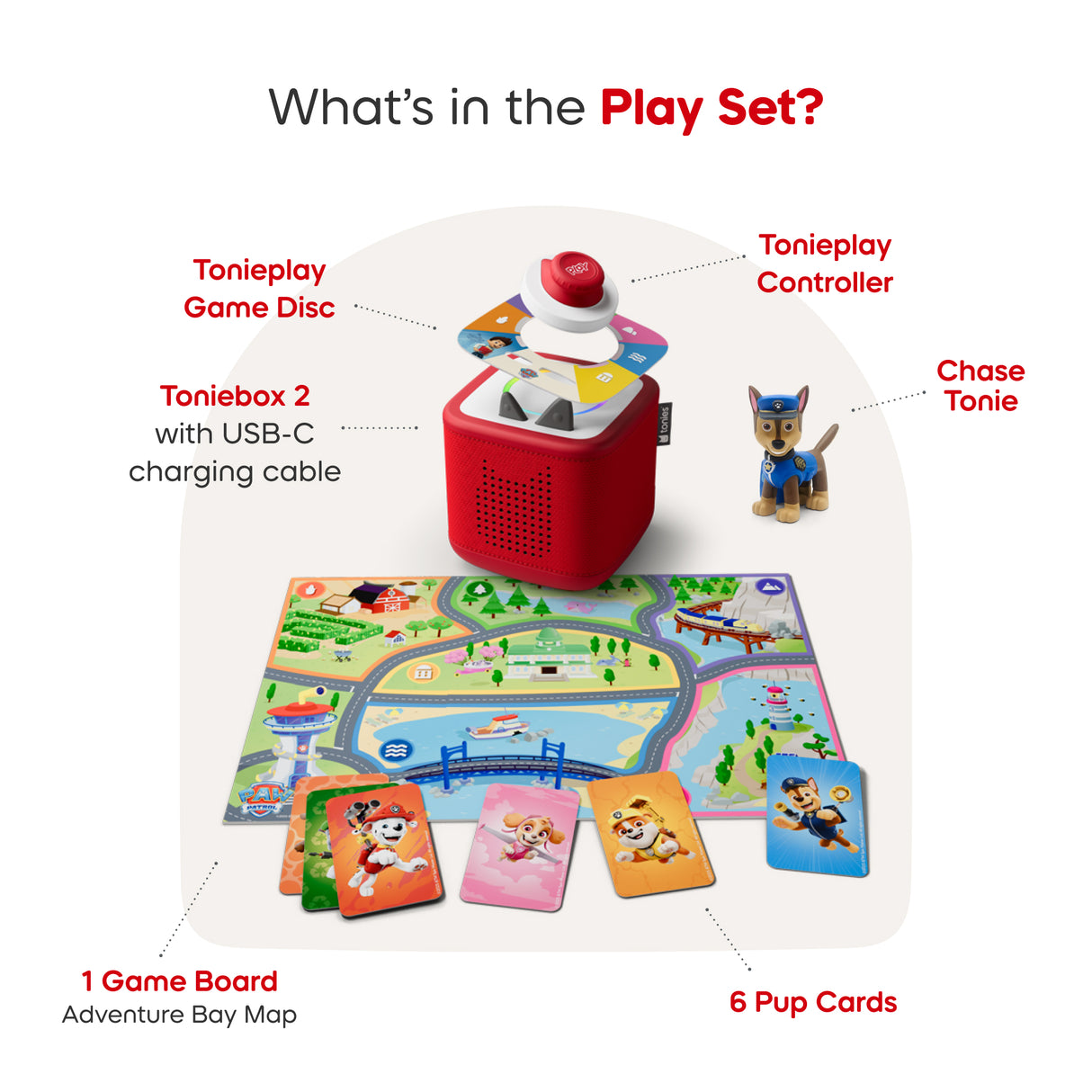 tonies: Toniebox 2 Cloud Pink Play Set - Paw Patrol Chase
