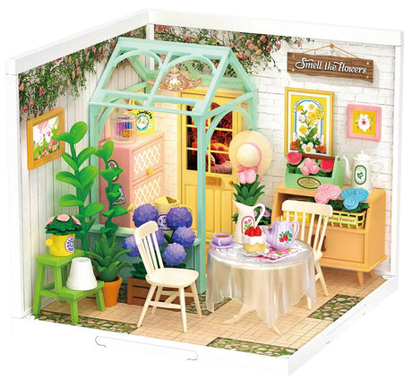 Rolife: Blooming Tea Garden - Super Creator Plastic DIY Miniature Puzzle