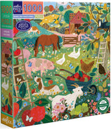 eeBoo: English Pastures Square Puzzle - 1000pc
