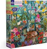 eeBoo: English Greenhouse Square Puzzle - 1000pc
