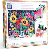 eeBoo: Summer Bouquet Square Puzzle - 1000pc