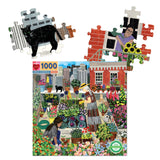 eeBoo: Urban Gardening Square Puzzle - 1000pc