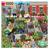 eeBoo: Urban Gardening Square Puzzle - 1000pc
