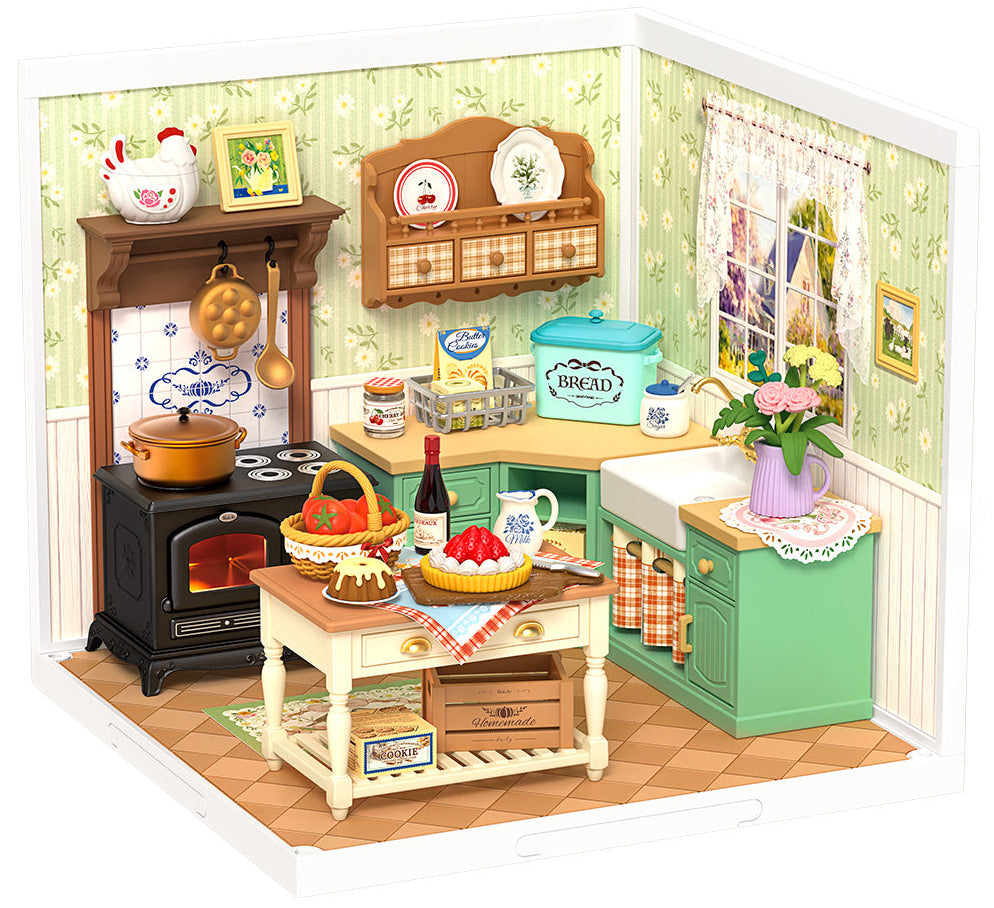 Rolife: Farmhouse Kitchen - Super Creator Plastic DIY Miniature Puzzle