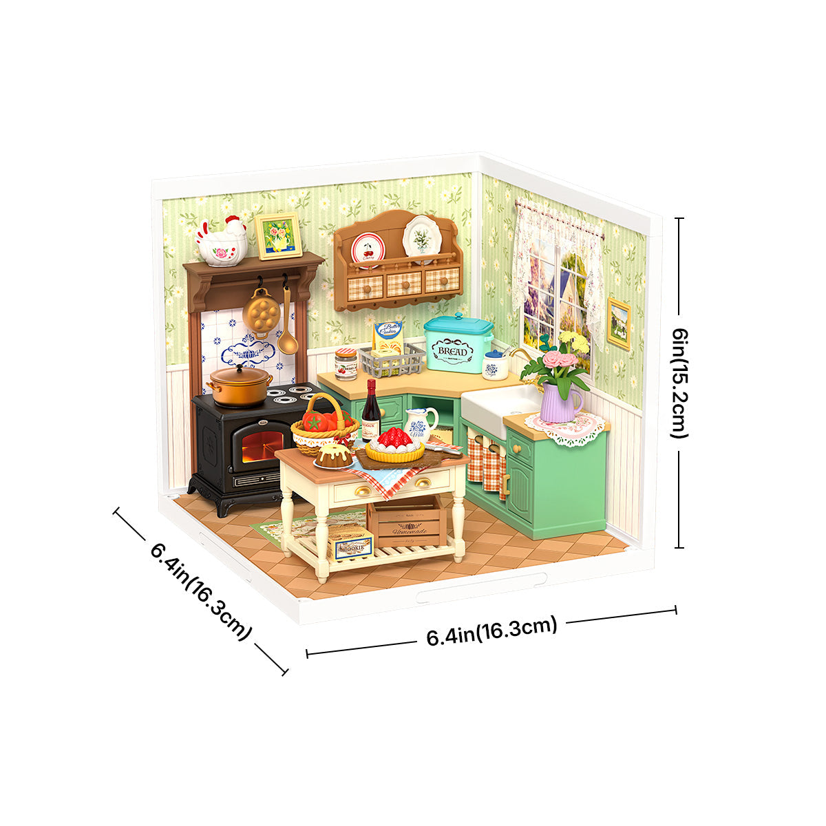 Rolife: Farmhouse Kitchen - Super Creator Plastic DIY Miniature Puzzle