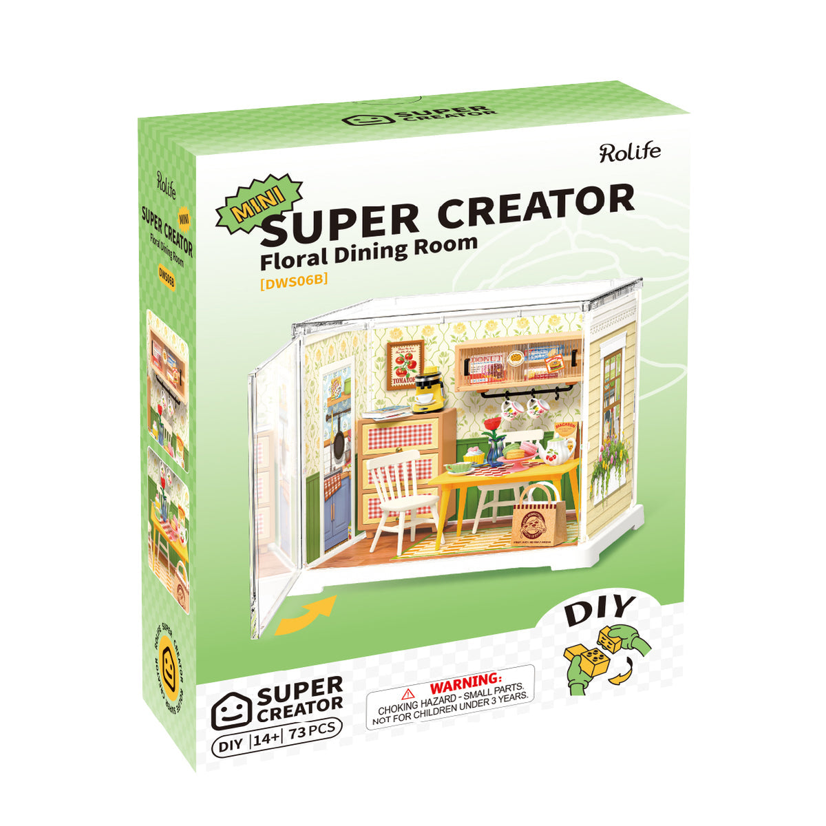 Rolife: Floral Dining Room - Super Creator Plastic DIY Miniature Puzzle