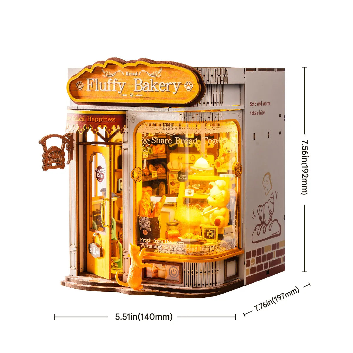 Rolife: Fluffy Bakery DIY Book Nook Puzzle Kit - (TGE07)