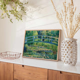 Mindbogglers Gold 1000pc Jigsaw Puzzle - Bridge Over a Pond of Water Lilies