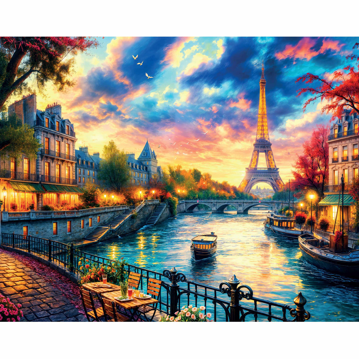 Mindbogglers Artisan 1000pc Jigsaw Puzzle - Eiffel on the Seine