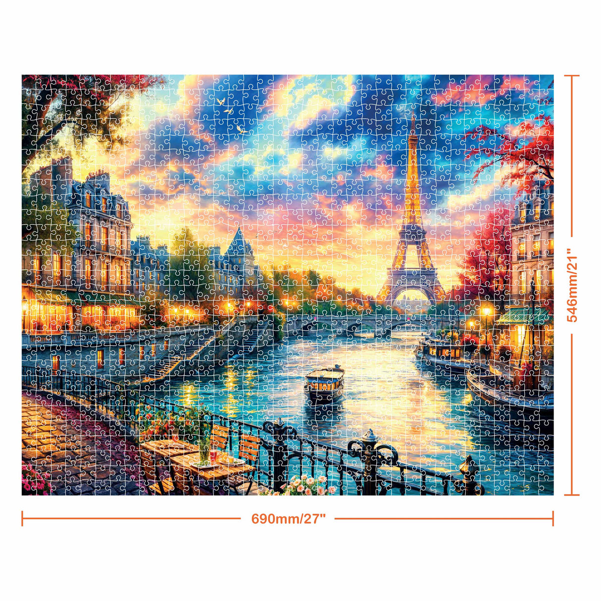 Mindbogglers Artisan 1000pc Jigsaw Puzzle - Eiffel on the Seine