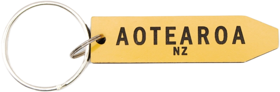 Ian Blackwell: Give Me A Sign Keyring - Aotearoa