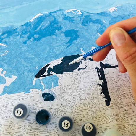 Kiwi Paint By Numbers - Kaikoura Whales