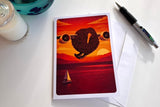Ian Blackwell: Greeting Card - Kiwis Can Fly