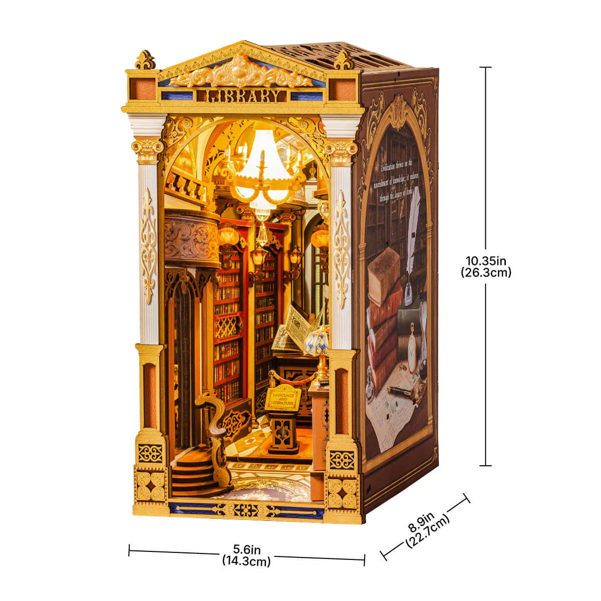 Rolife Library of Wonders DIY Miniture Book Nook Puzzle - (TGB16)