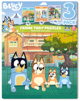 Bluey Frame Tray Puzzles - 3 Pack (12/16/24 Pieces)