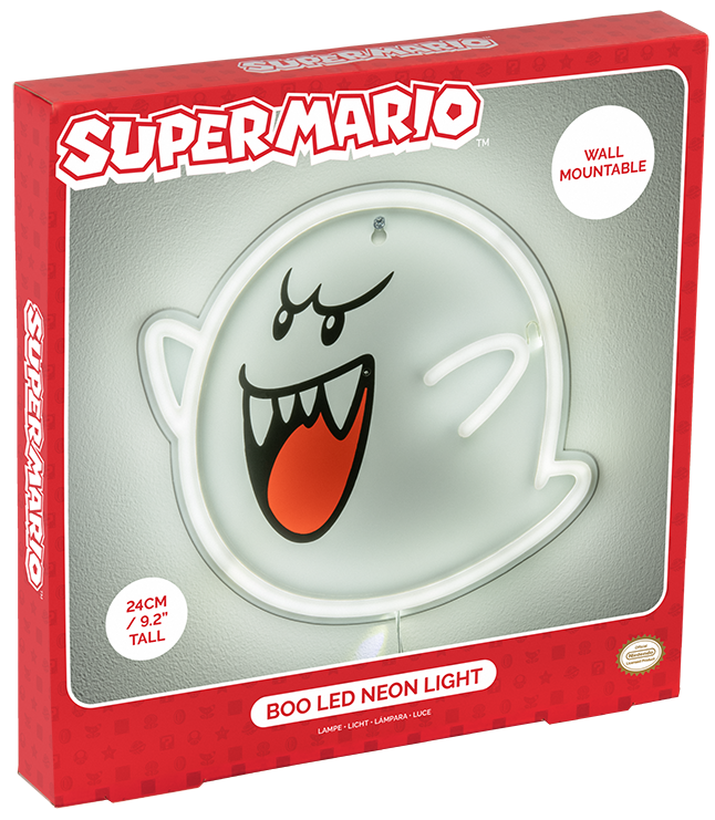 Super Mario Boo Wall Mountable LED Neon Light