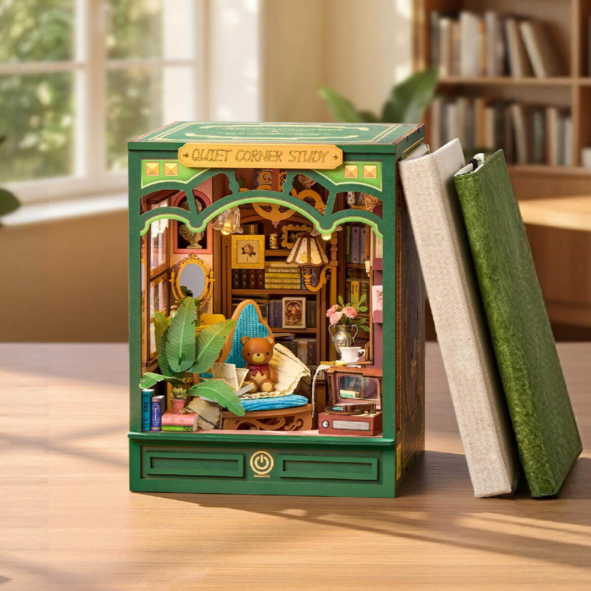 Rolife: Quiet Corner Study Book Nook DIY Miniature Puzzle