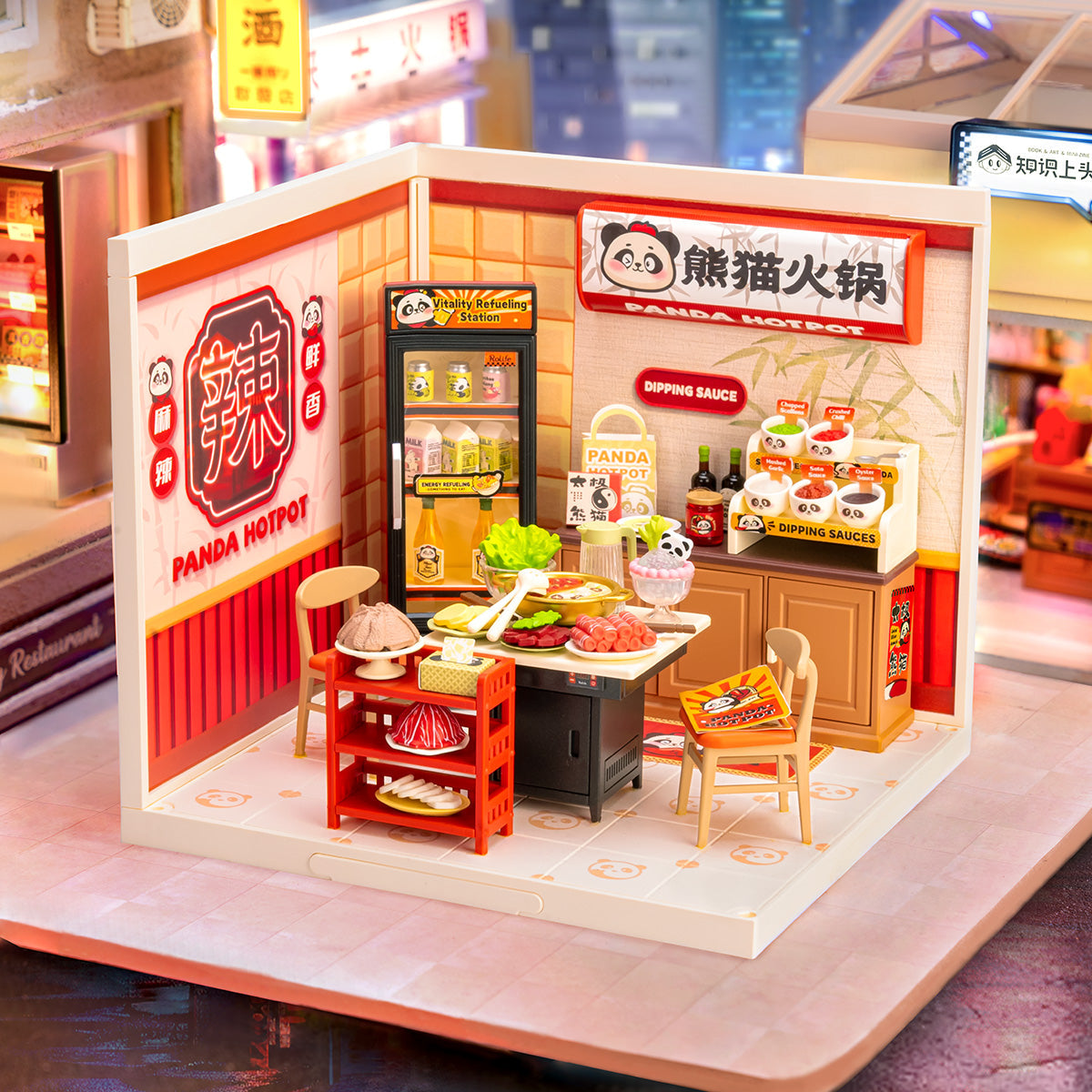 Rolife: Panda Hot Pot - Super Creator Plastic DIY Miniature Puzzle