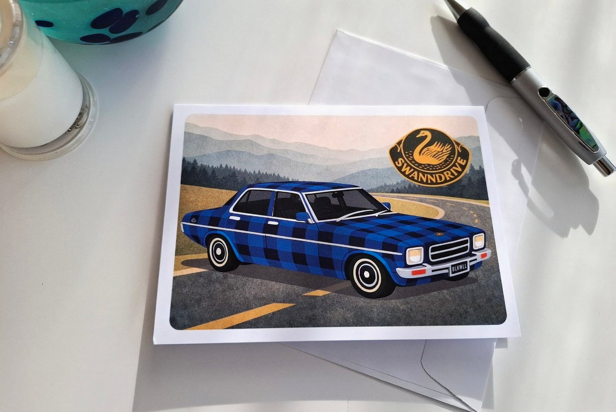 Ian Blackwell: Greeting Card - Swandrive