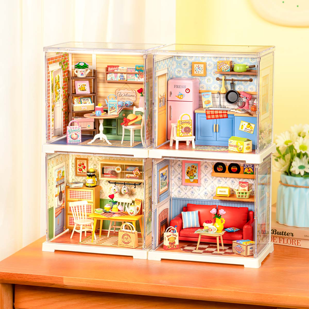 Rolife: Sweet Sips Tea - Super Creator Plastic DIY Miniature Puzzle
