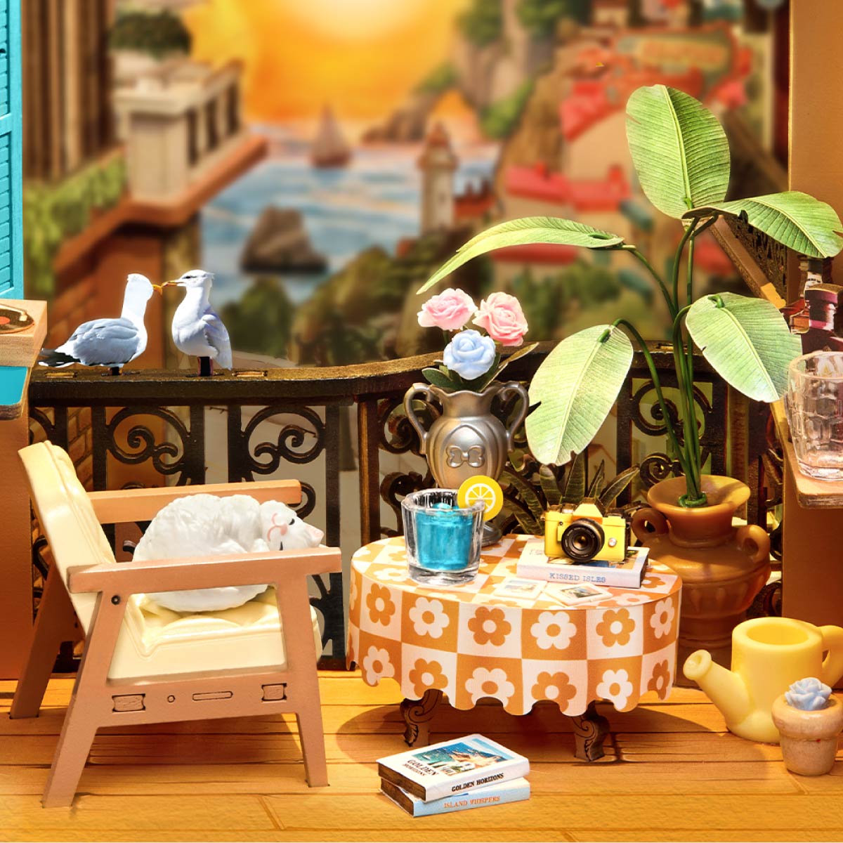Rolife: Sunset Isle Book Nook DIY Miniature Puzzle