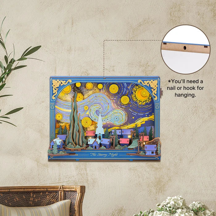 Rolife: The Starry Night DIY Miniature Puzzle Kit - (TH003)