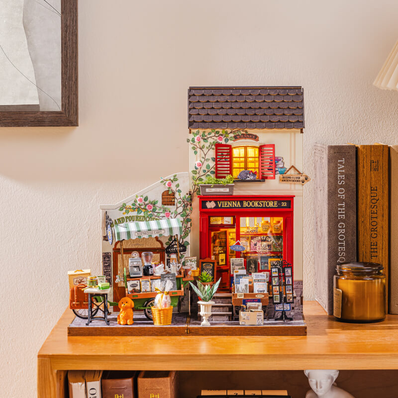 Rolife Vienna Bookstore DIY Miniture Puzzle - (DG183)