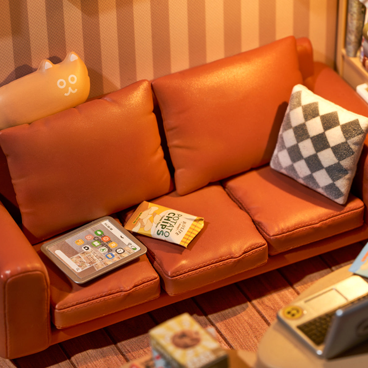Rolife: Cozy Living Lounge - Super Creator Plastic DIY Miniature Puzzle