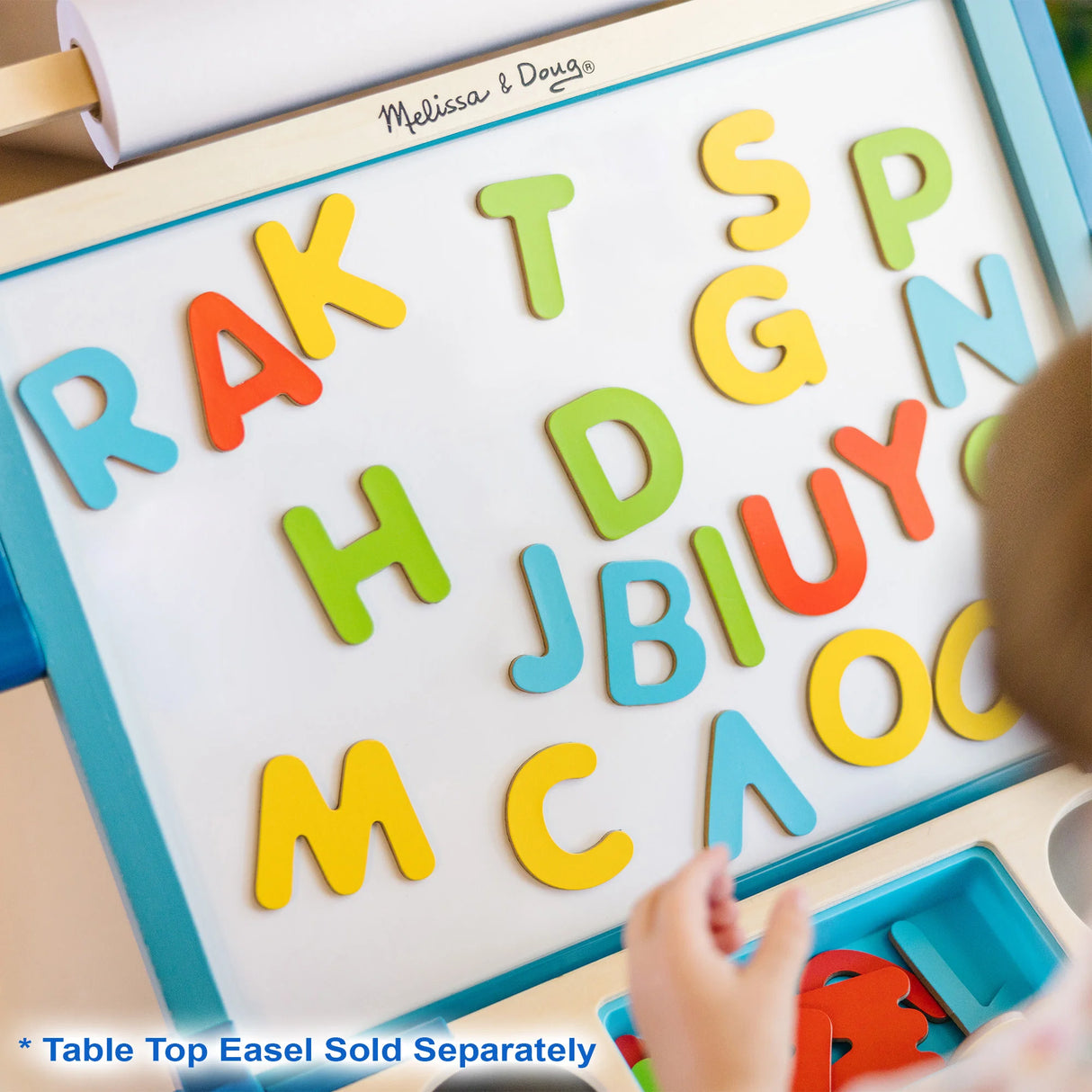 Melissa & Doug: Wooden Alphabet Magnets: 52 Pieces