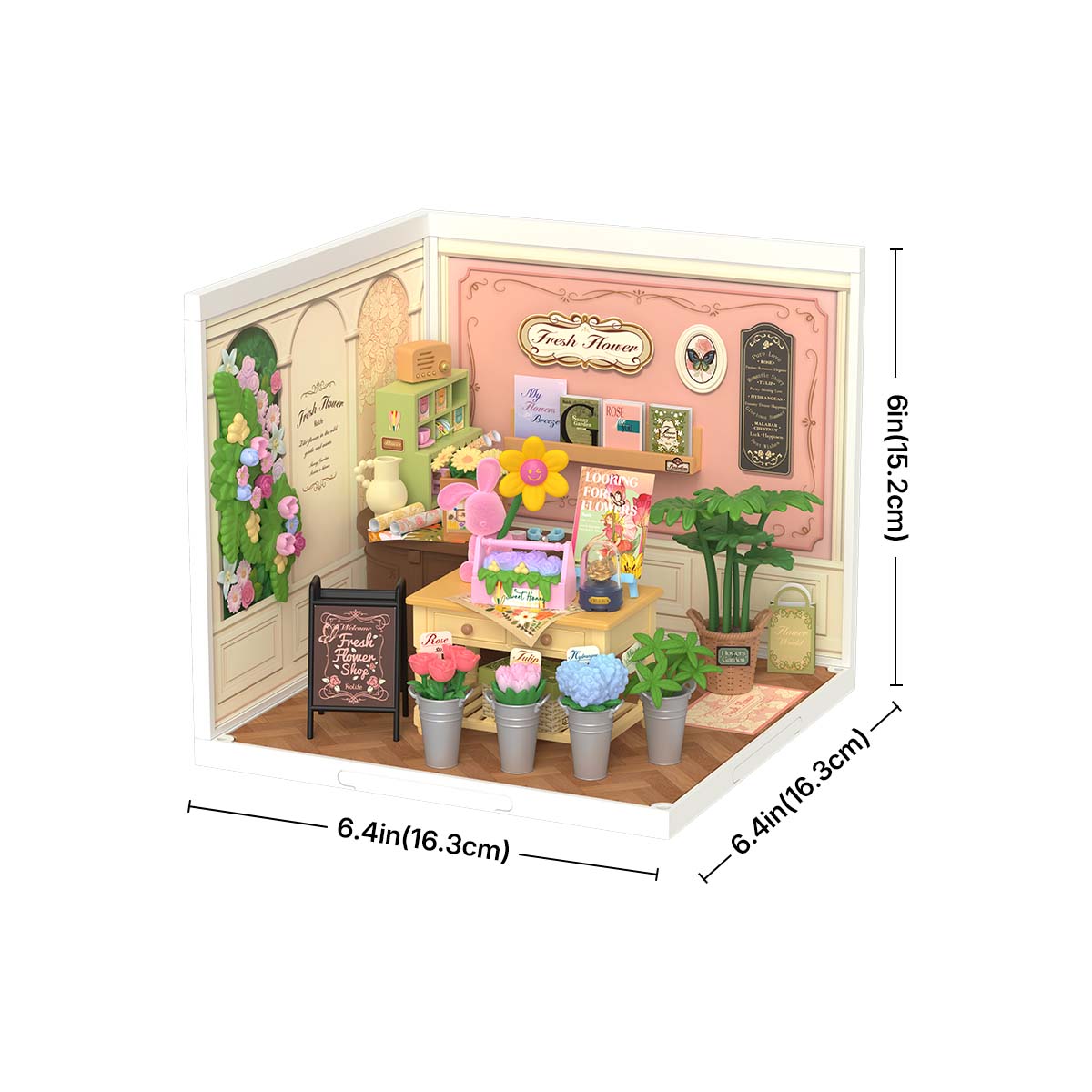Rolife: Fresh Flower Shop - Super Creator Plastic DIY Miniature Puzzle