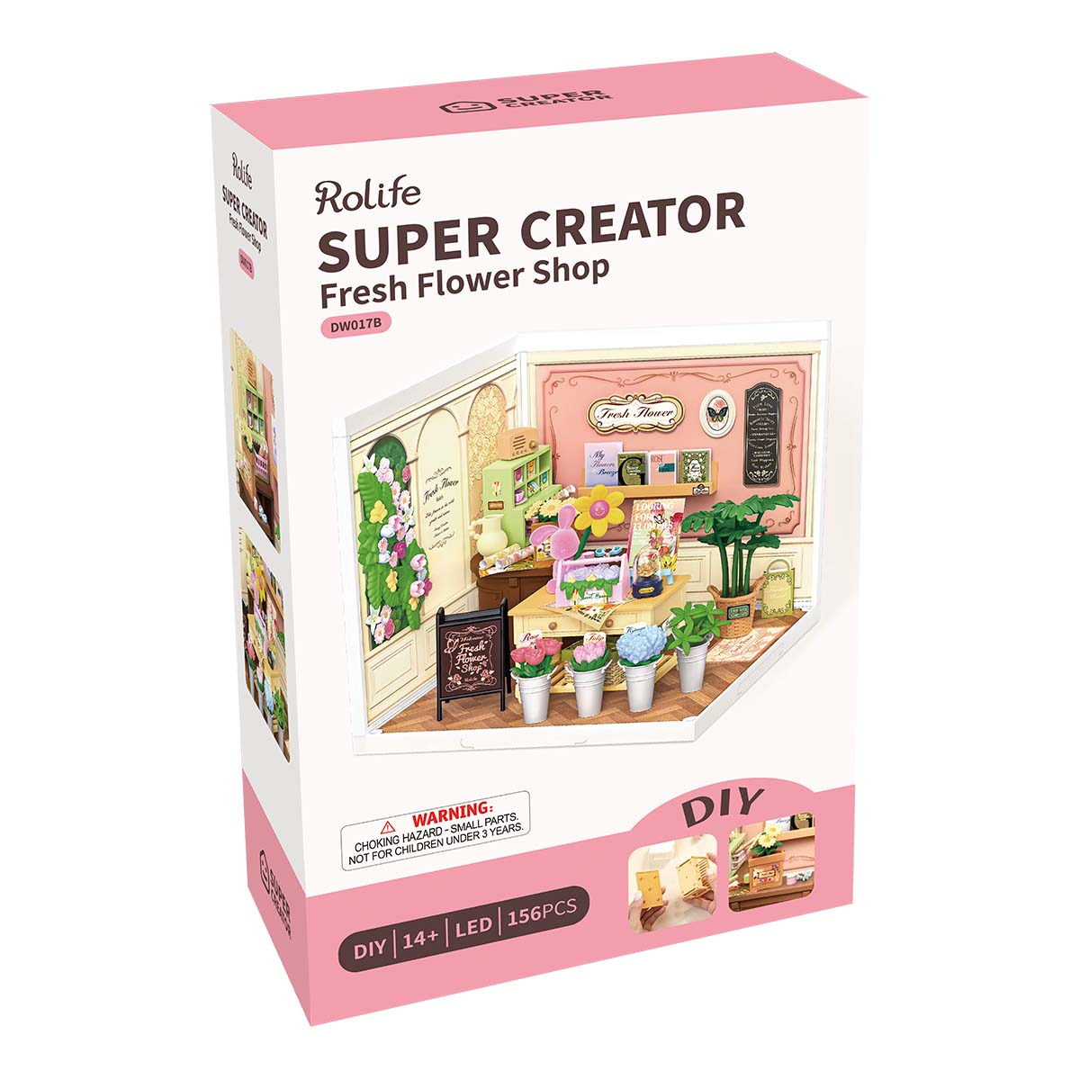 Rolife: Fresh Flower Shop - Super Creator Plastic DIY Miniature Puzzle