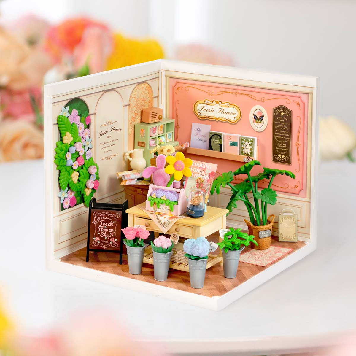 Rolife: Fresh Flower Shop - Super Creator Plastic DIY Miniature Puzzle