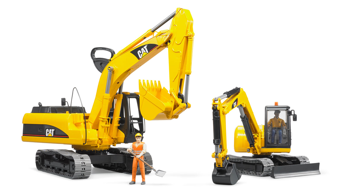 Bruder: Cat Mini Excavator + Worker