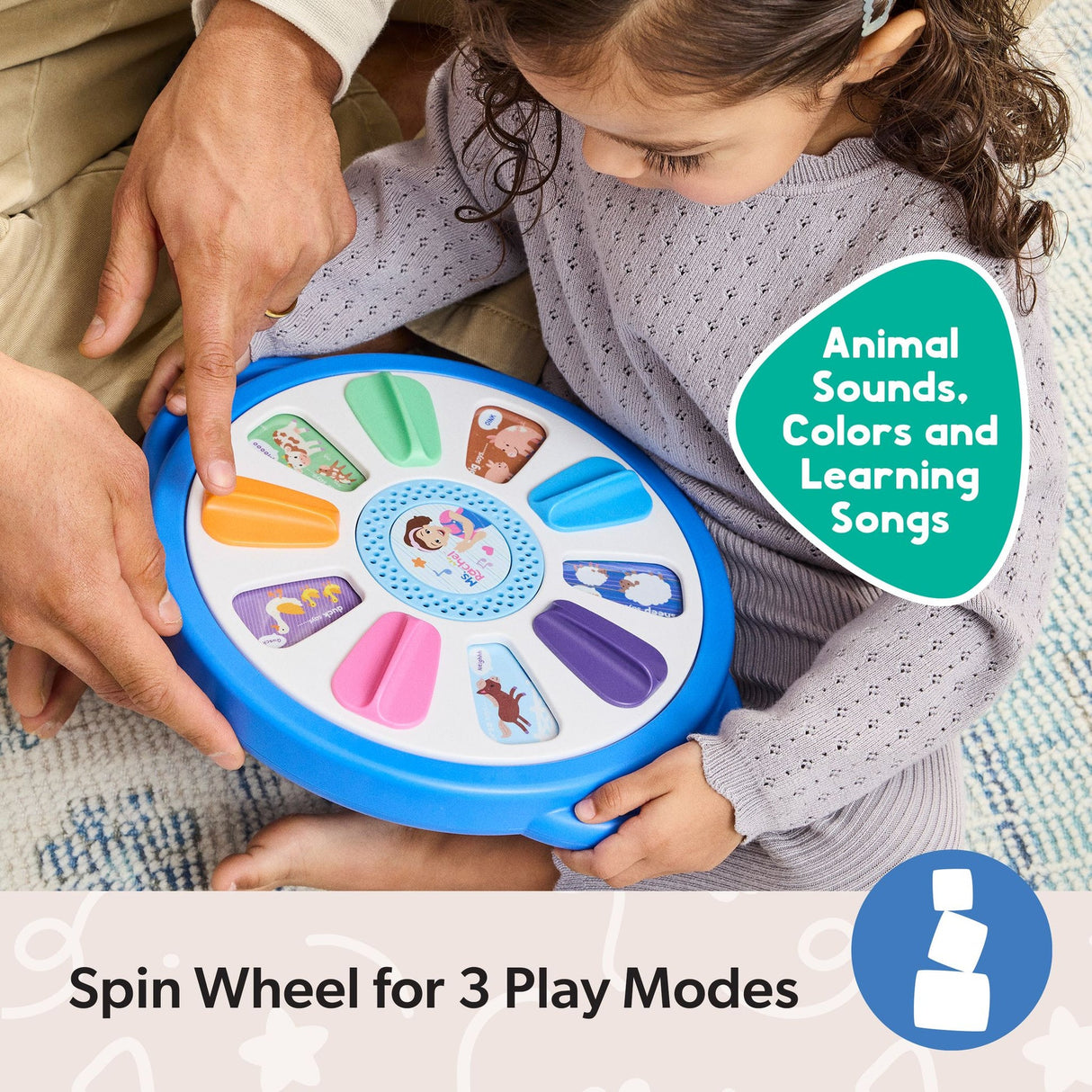 Ms. Rachel Spin Along Learning Wheel