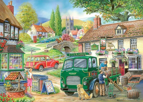 Country Charm: 1000pc Puzzle - Roll out the Barrel