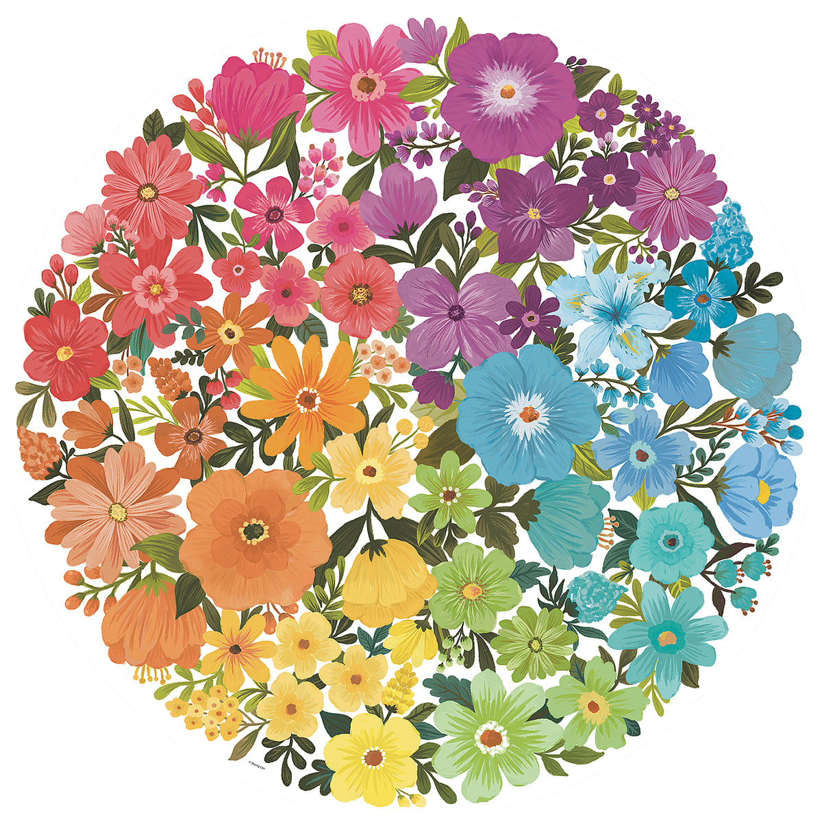 Ravensburger - Flower Circle Puzzle - 500 Piece