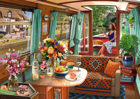 Ravensburger: View from My Window No 1 Canal Boat Puzzle - 1000 Piece