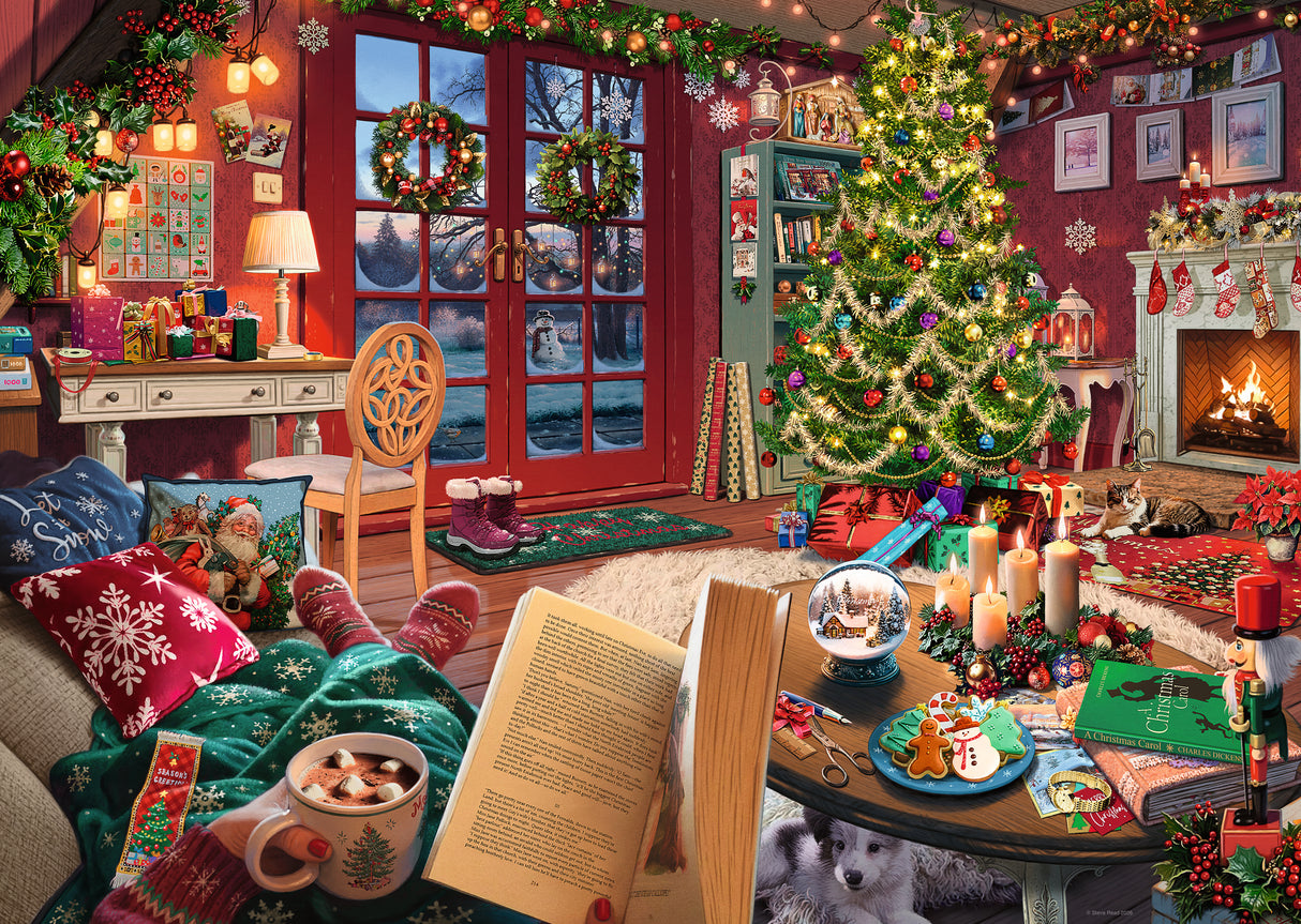 Ravensburger: My Haven No 14 Christmas Cabin Puzzle - 1000 Piece